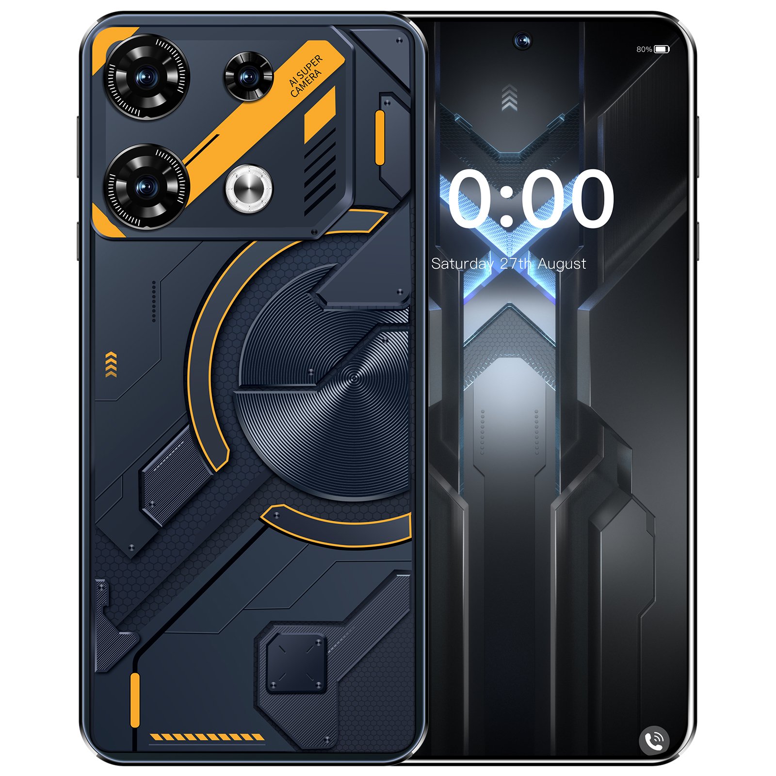 HSDF-GT10 Pro mode 16GB+1TB 7.3-inch 5G Camera 72MP+108MP Android 13 Face Recognition Mobile Phone